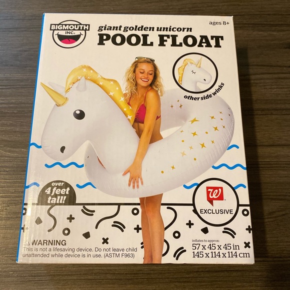 BIGMOUTH Accessories - BIGMOUTH Giant Golden Unicorn Pool Float